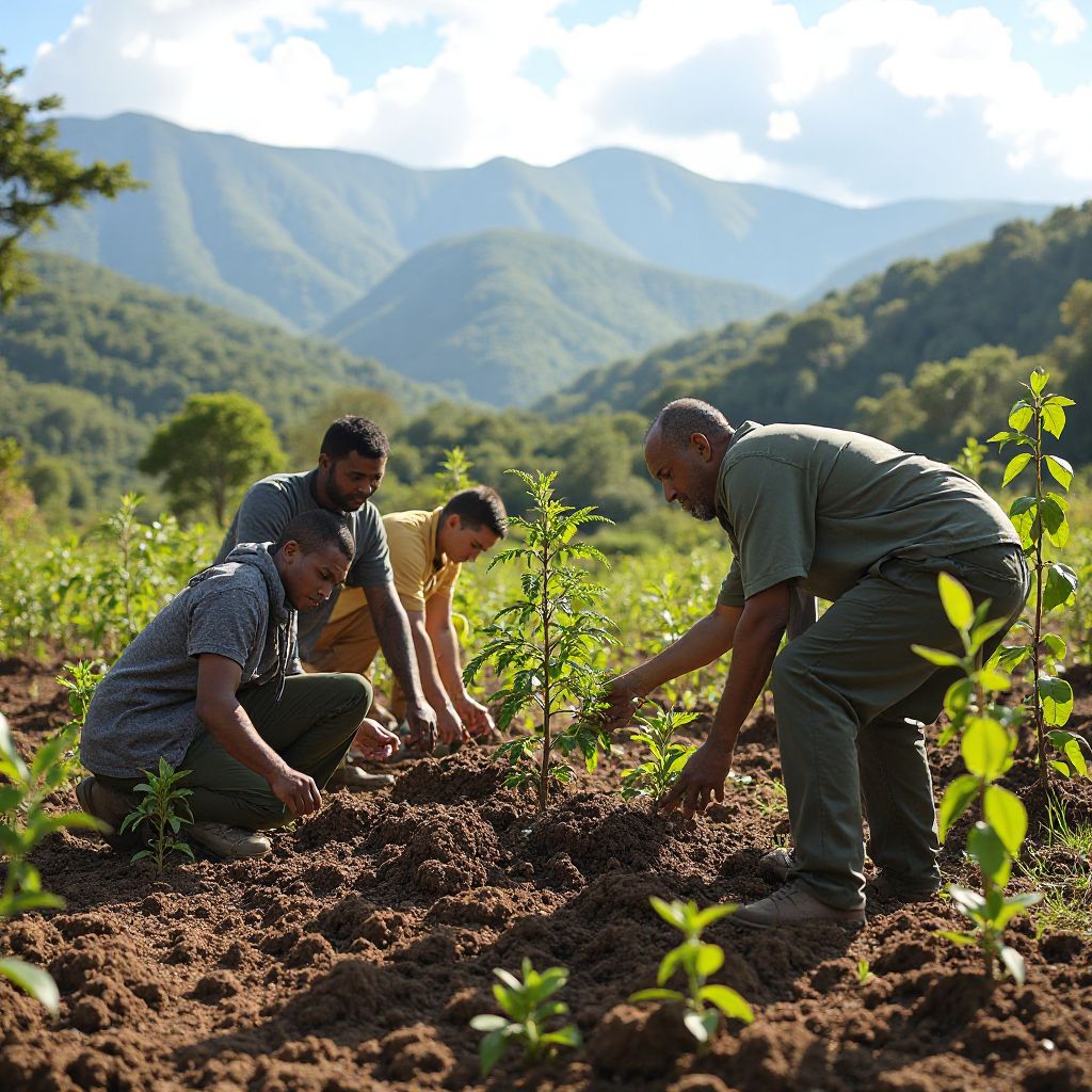 Reforestation project in Madagascar